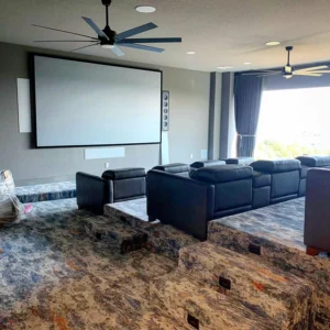 Custom luxury home san antonio in home theater