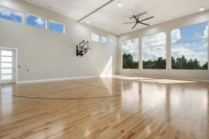 Custom luxury home san antonio in home basketball court