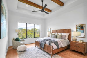 Custom Home Bedroom Hardwood Luxury