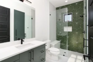 Custom luxury home san antonio bathroom vanity shower toilet mirror san antonio tx