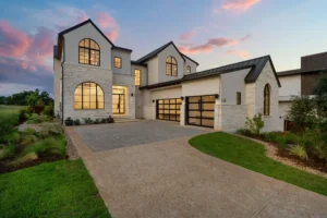 luxury custom home golf ranch modern dusk