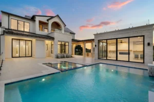 luxury custom golf club pool spa balcony club house